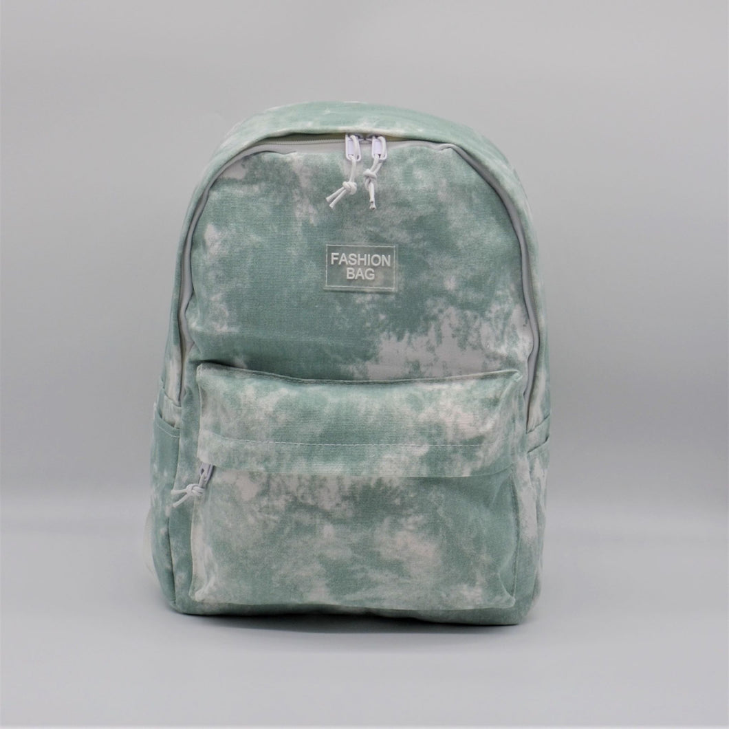 Tie-Dye Pattern Backpack Green