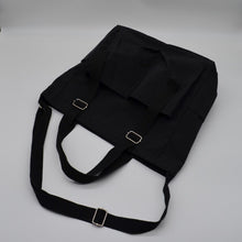Load image into Gallery viewer, Nylon Multifunctional Tote Bag Black
