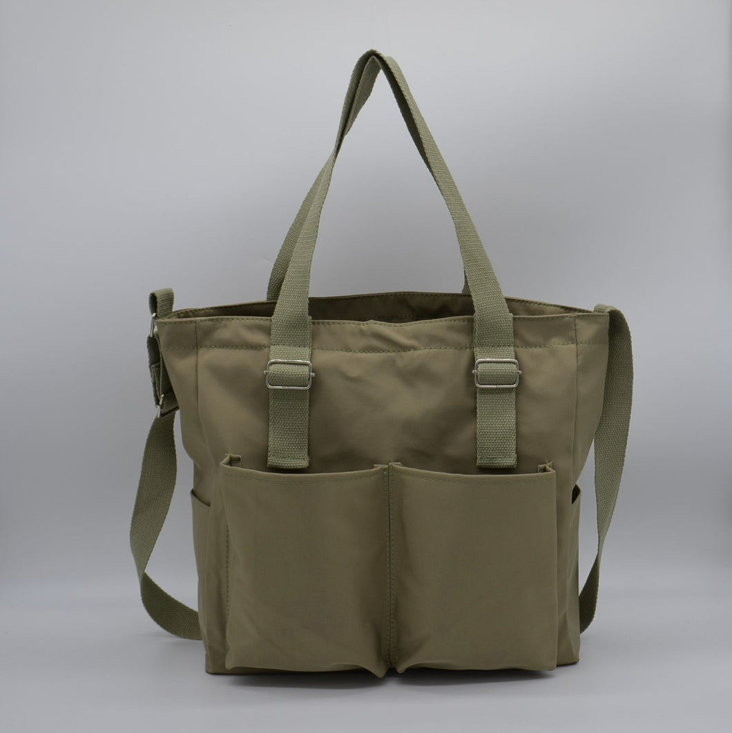 Nylon Multifunctional Tote Bag Olive