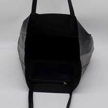 Load image into Gallery viewer, Soft Leather Unstructured Tote Bag BLACK

