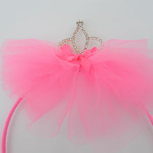 Load image into Gallery viewer, Girls Crown with Lace Bow Headband
