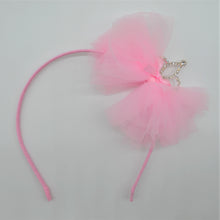 Load image into Gallery viewer, Girls Crown with Lace Bow Headband
