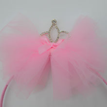 Load image into Gallery viewer, Girls Crown with Lace Bow Headband
